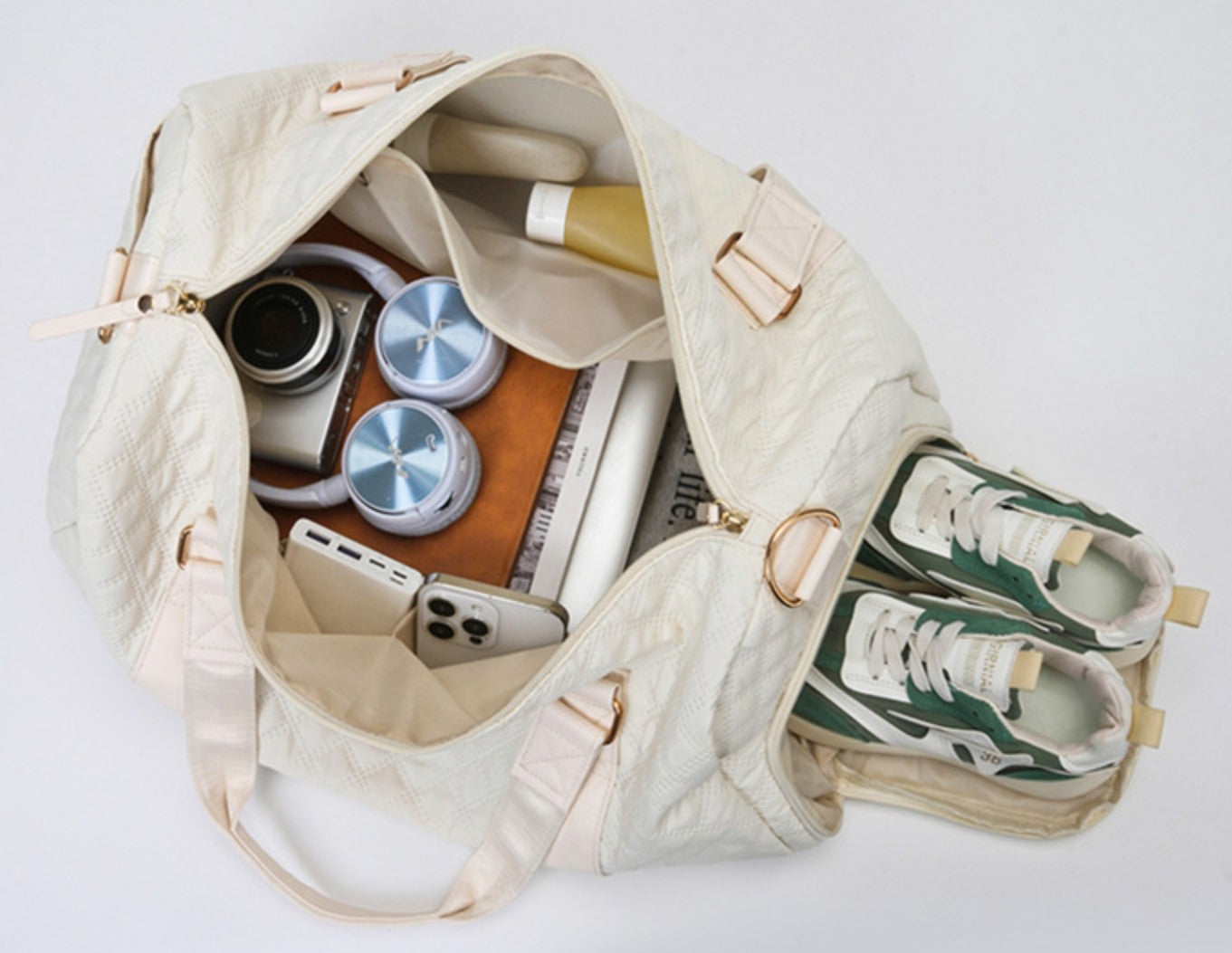 Travel Weekender Bag French Blue & Black