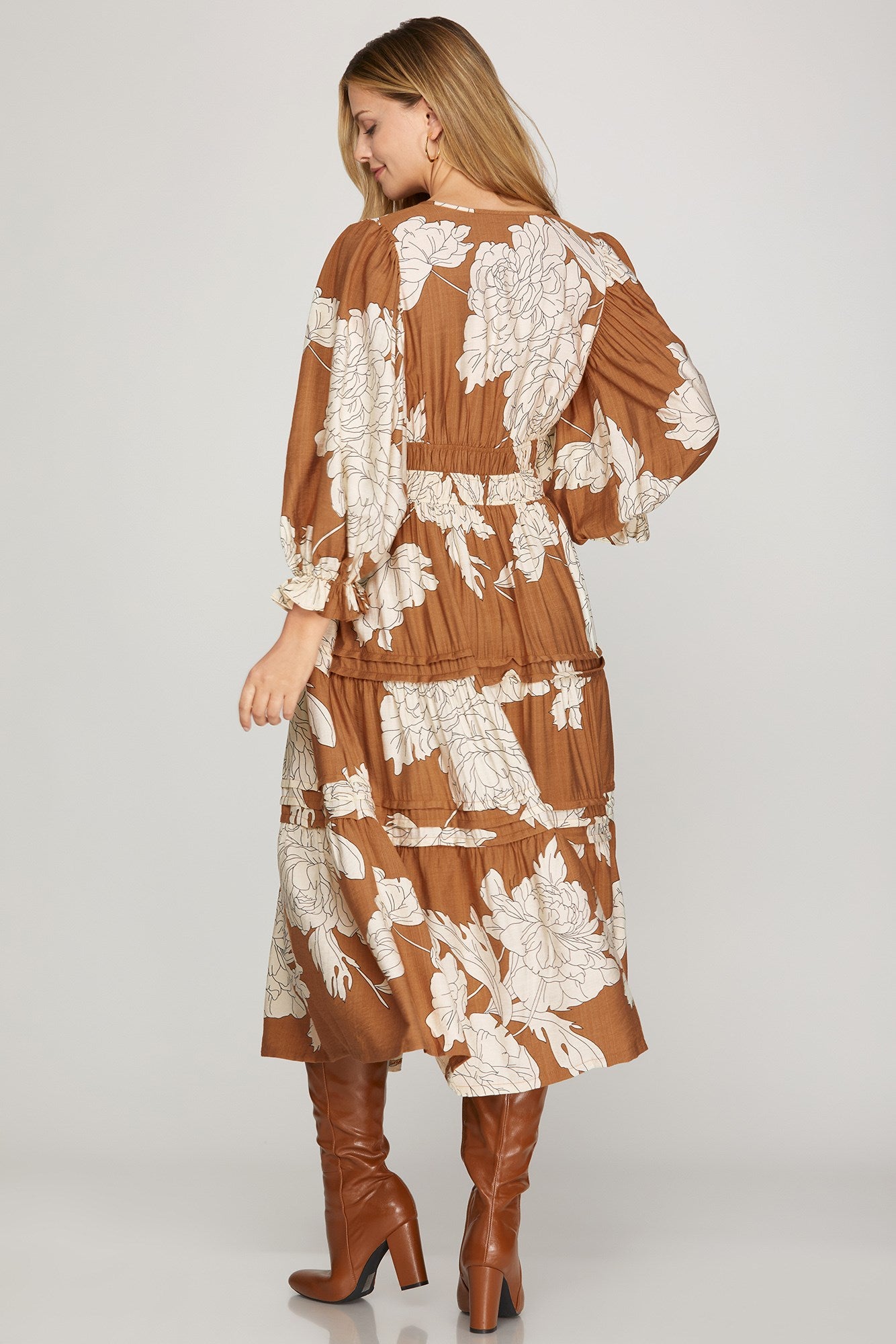 Caramel Midi Dress