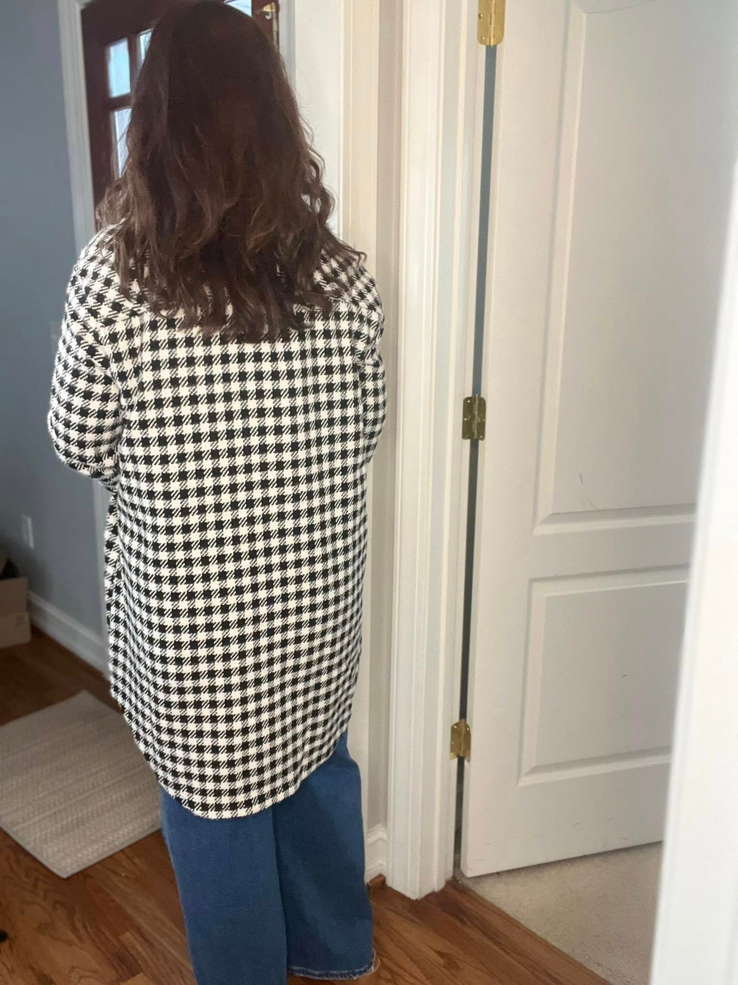 Gingham Printed Shacket