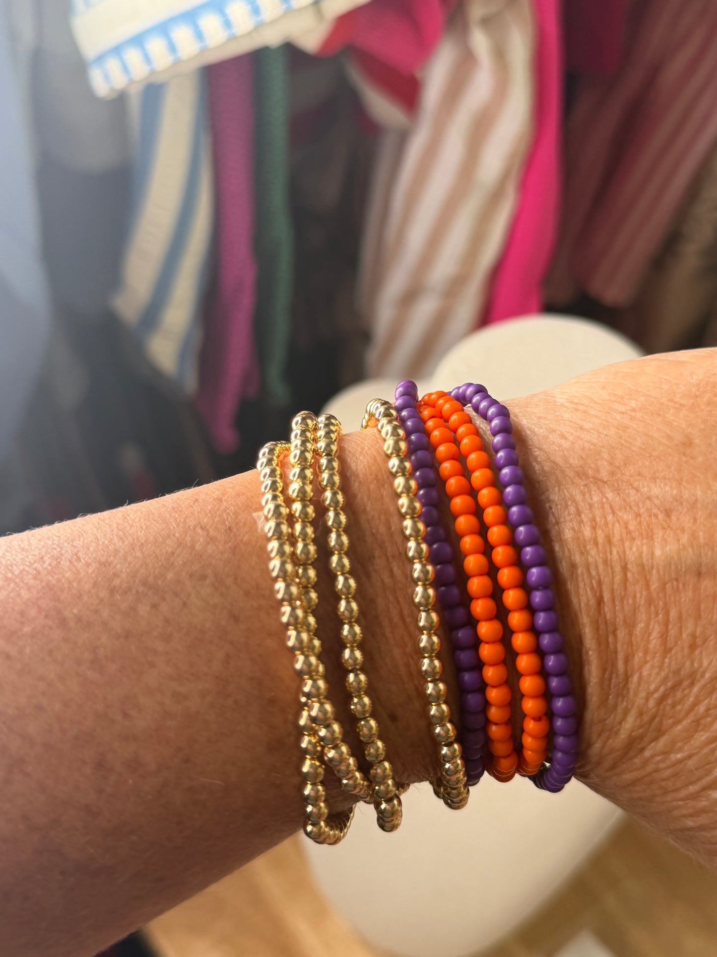 Gameday 8 Row3 Bead Bracelet
