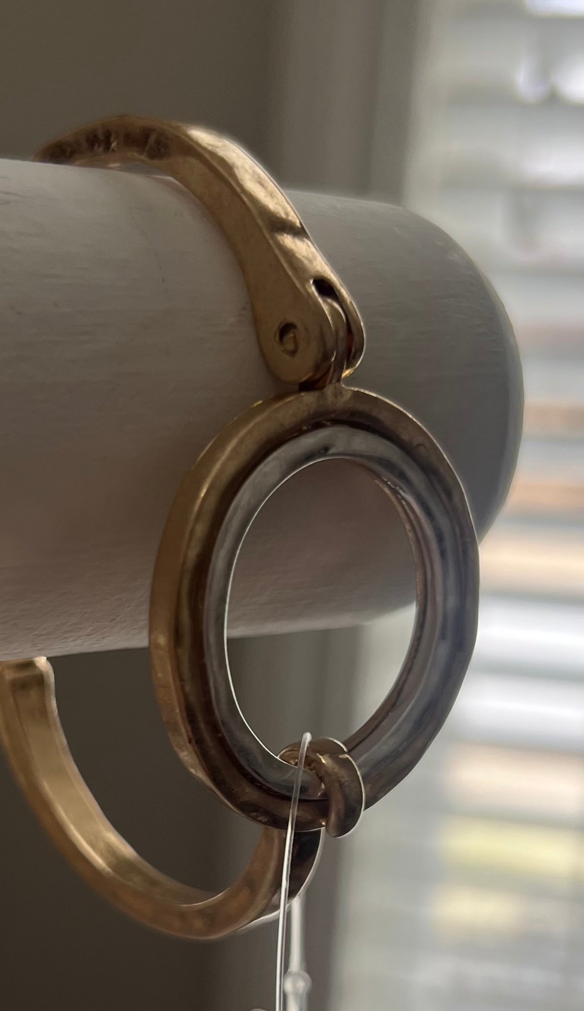 Gold/silver round face bracelet