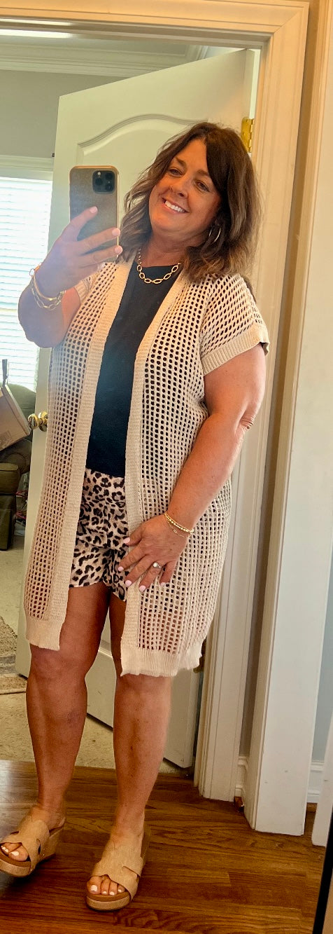 Fishnet Cardigan