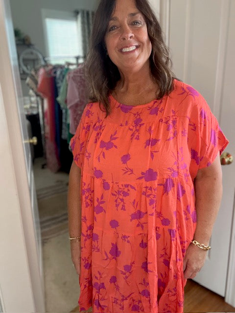 Floral Print Oversized Dress "Miss Tracy"