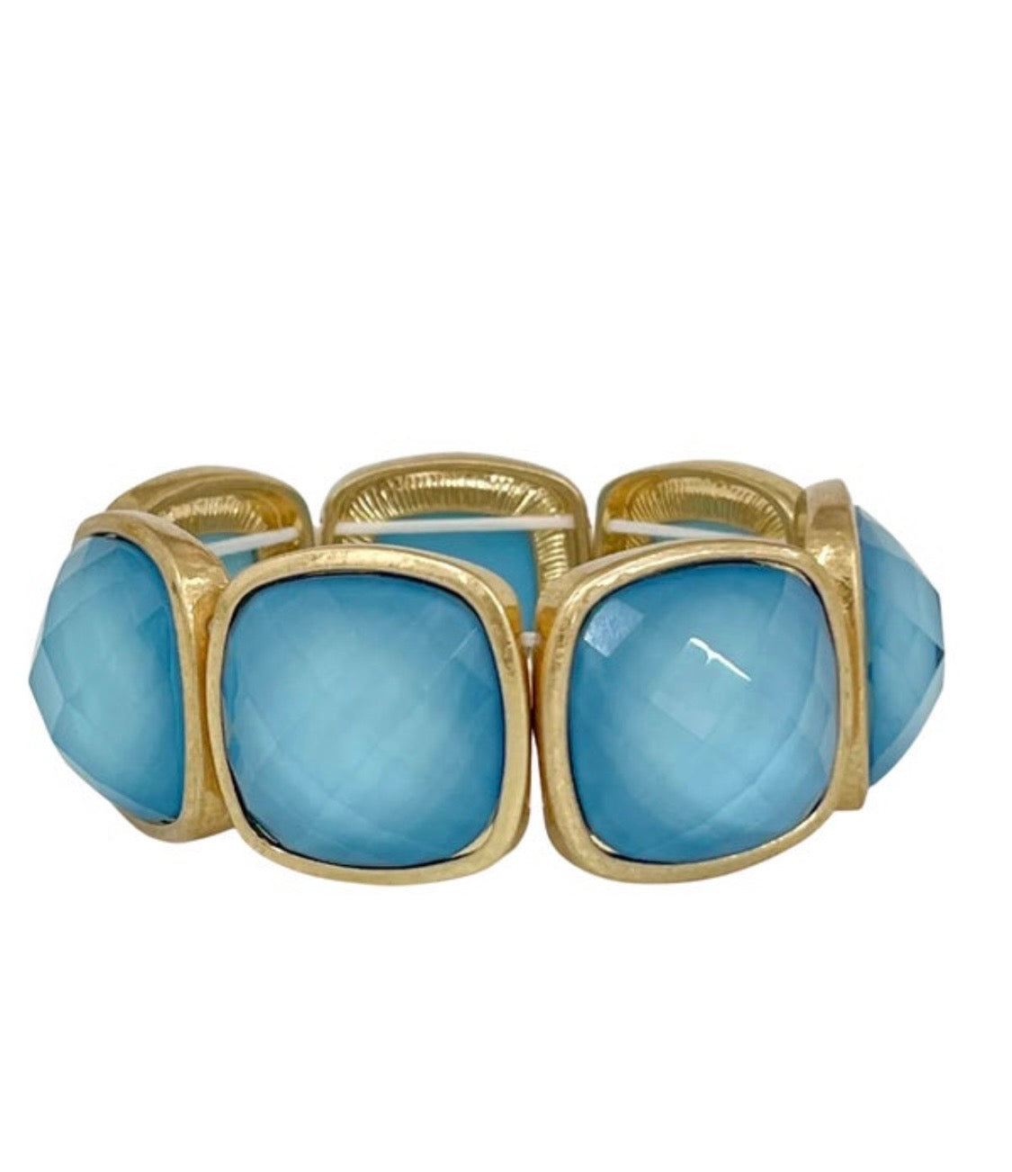 Blue Square Stone Bracelet