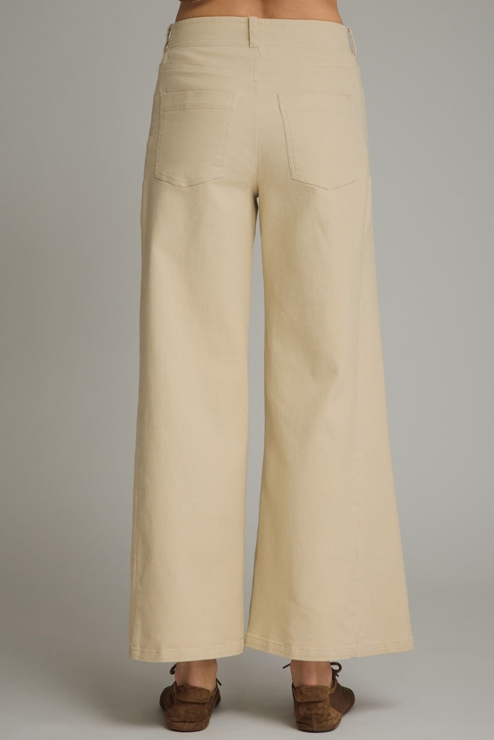 Off White Wide Leg Pants