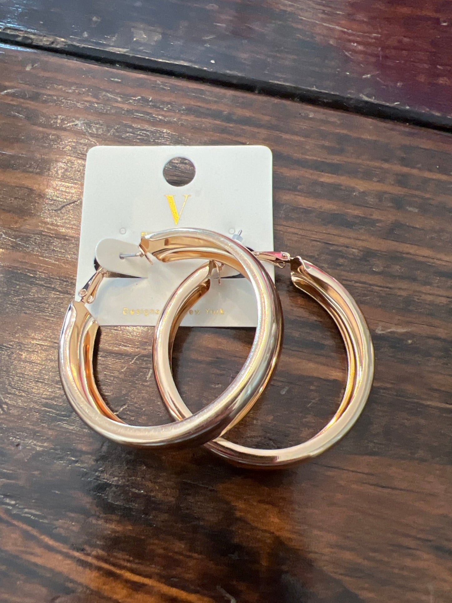 Gold Thick Earrings - Simply Pink Boutique