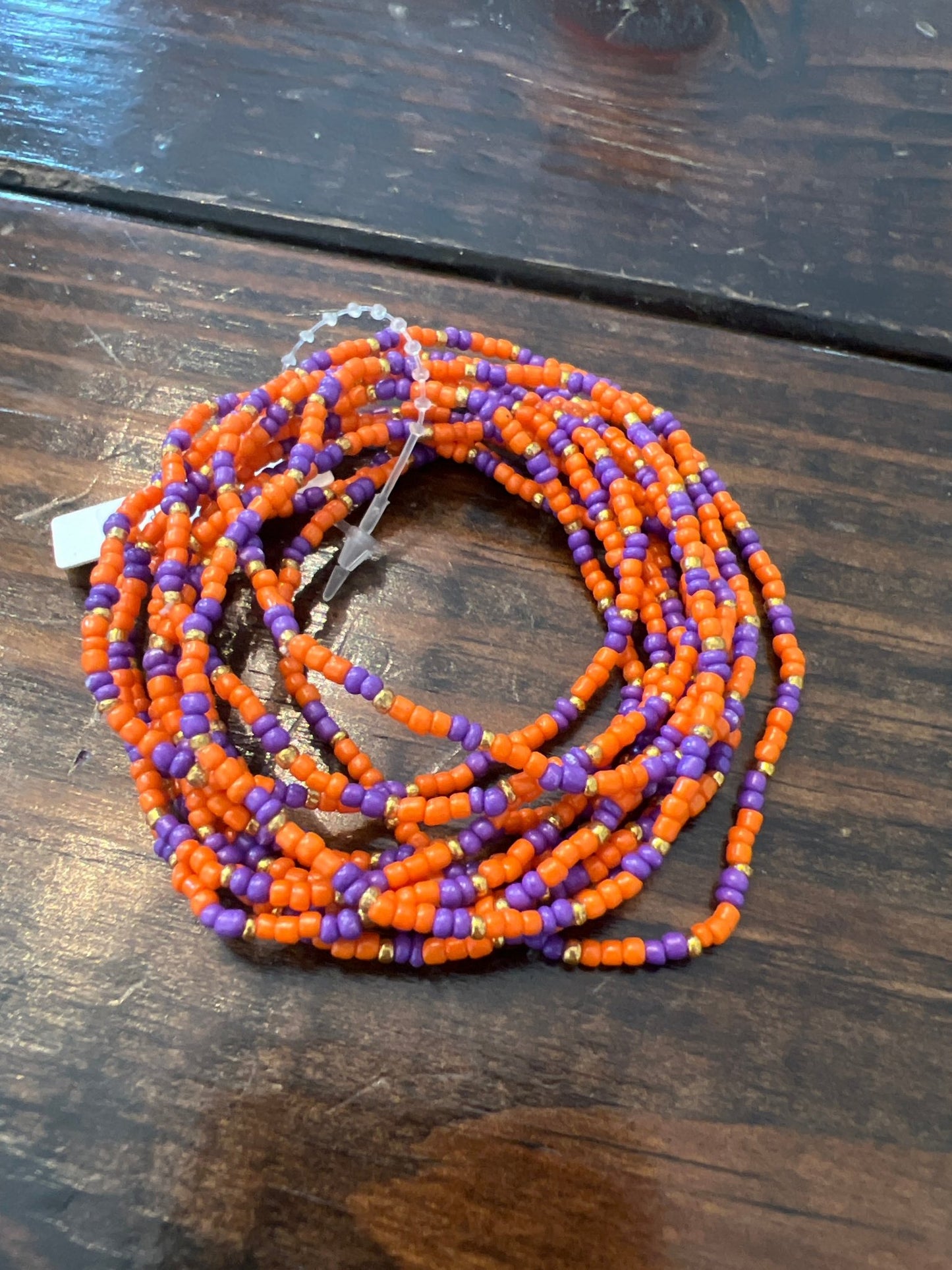 Orange purple & gold bracelets - Simply Pink Boutique