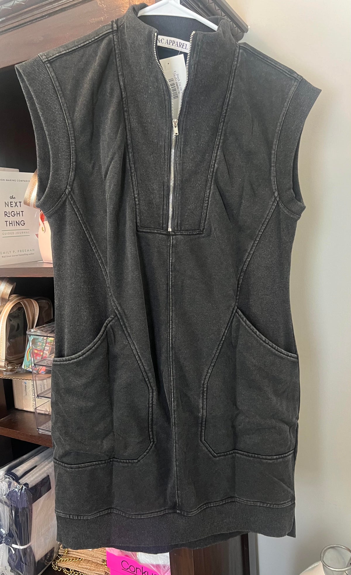 Black Zip Up Dress