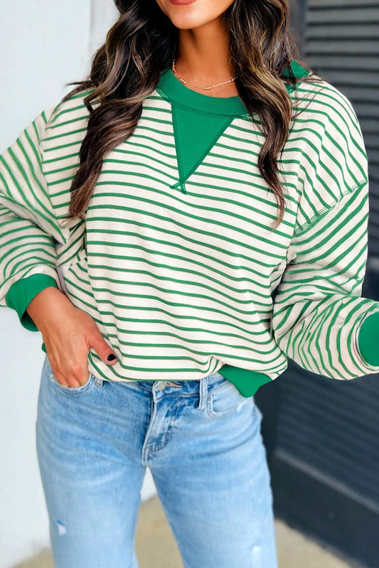 Green Stripe Long Sleeve