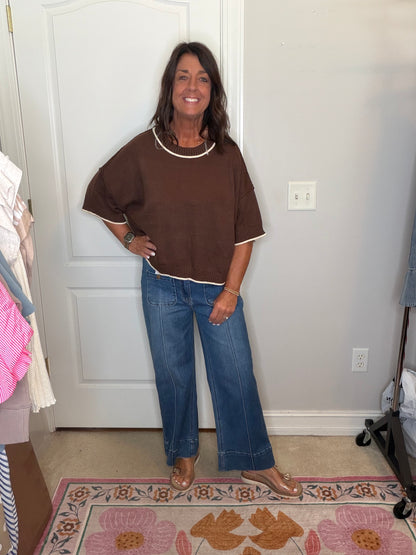 The Betsy Brown Sweater Top