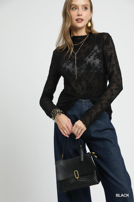 Black Long Sleeve Top