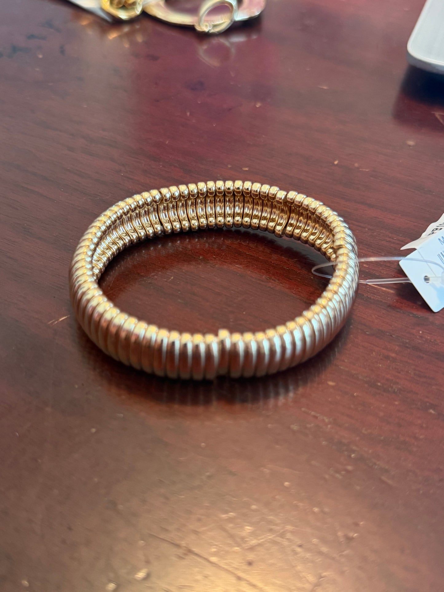 Lainey Stretchy Gold Bracelet