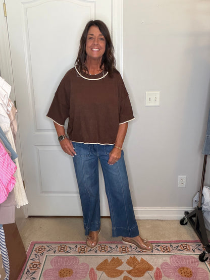 The Betsy Brown Sweater Top