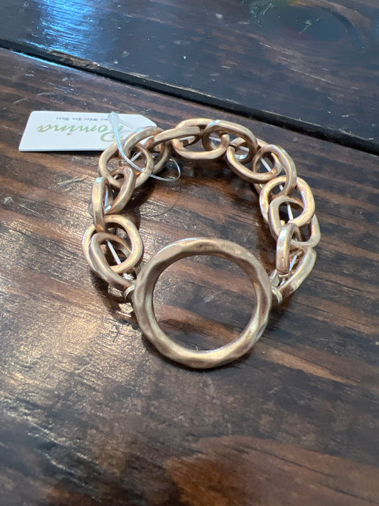 Gold link bracelet