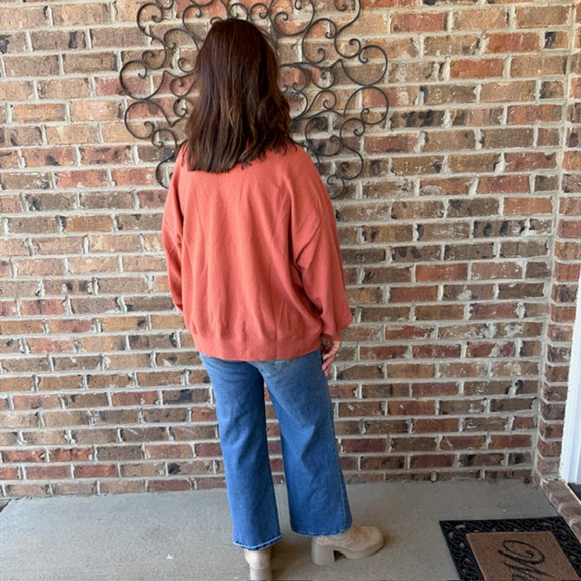 Cloudy Knit Mock Neck Pullover