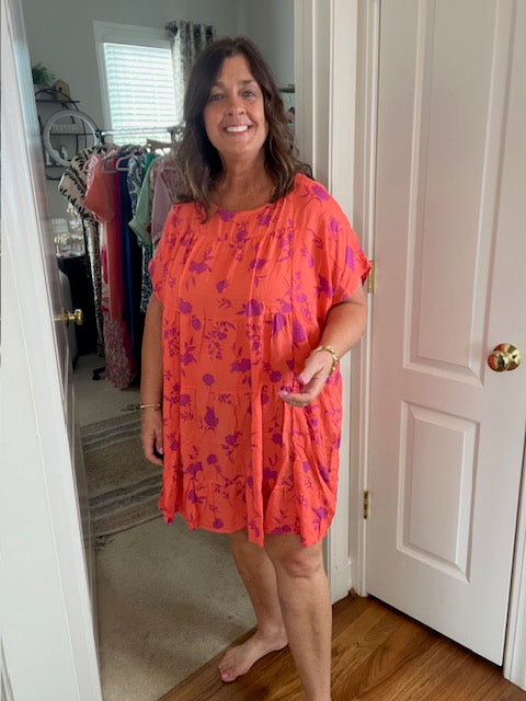 Floral Print Oversized Dress "Miss Tracy"