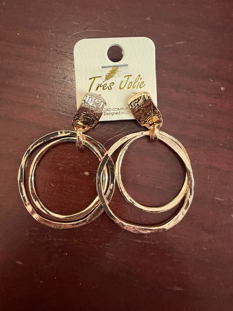 Gold Round Earrings PREORDER ONLY