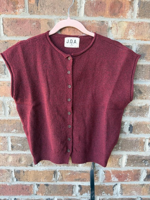 Lightweight Cardigan Burgundy