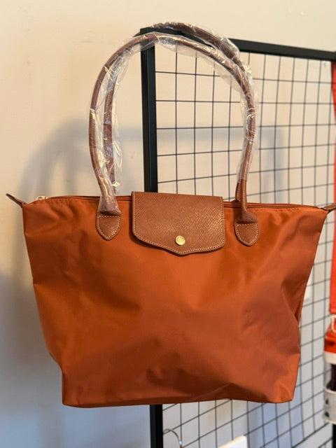 Large Burnt Orange Tote Bag