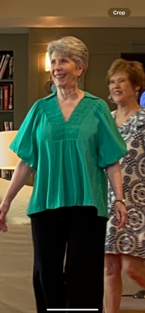 Green Bubble Sleeve Top