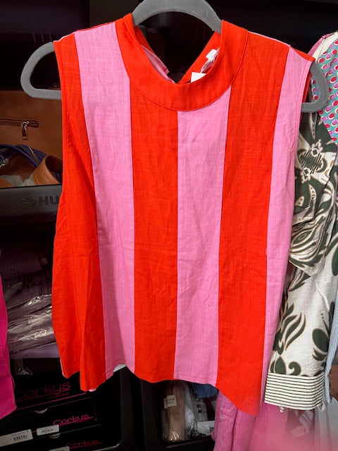 Striped Top with Bow in Back