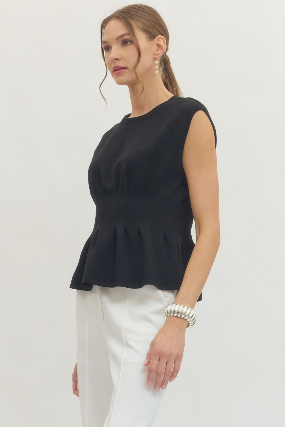 Black Sleeveless Top - Simply Pink Boutique