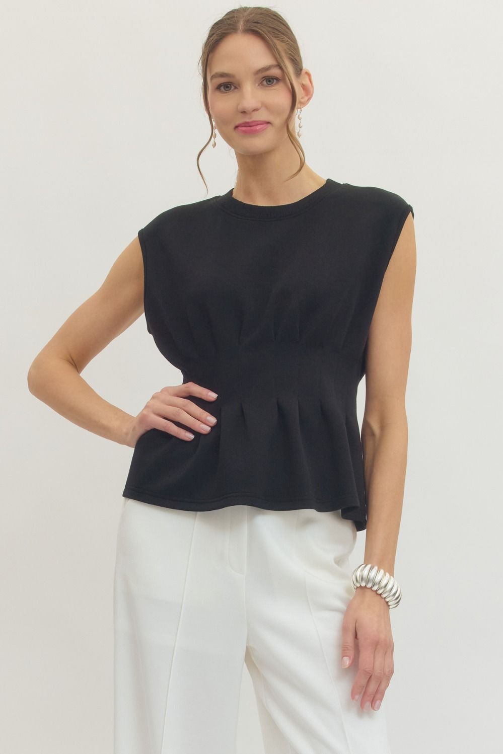 Black Sleeveless Top - Simply Pink Boutique