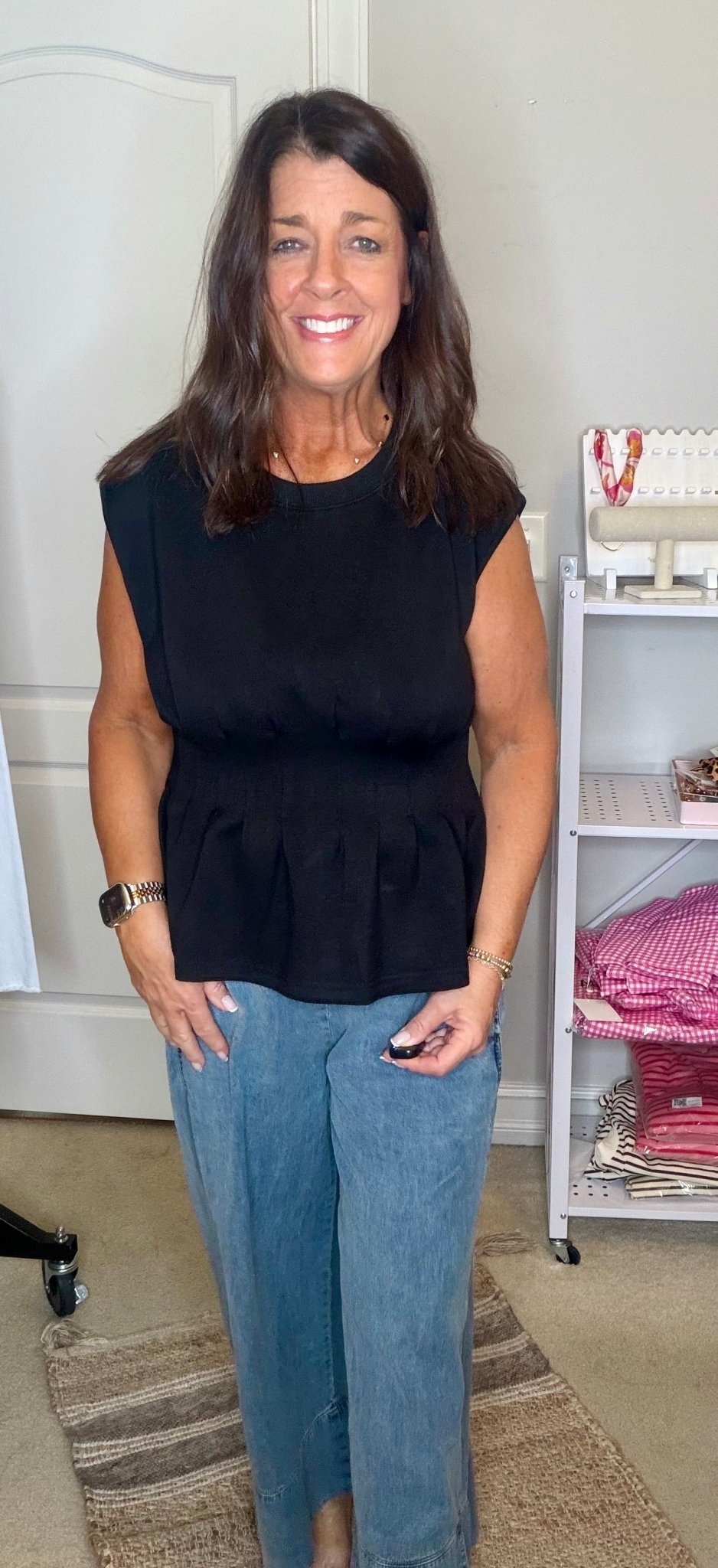 Black Sleeveless Top - Simply Pink Boutique