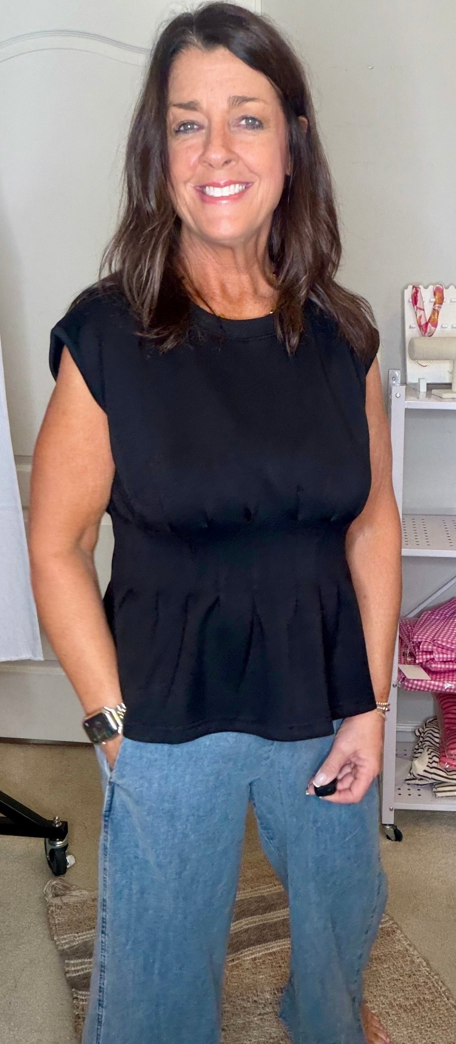 Black Sleeveless Top - Simply Pink Boutique