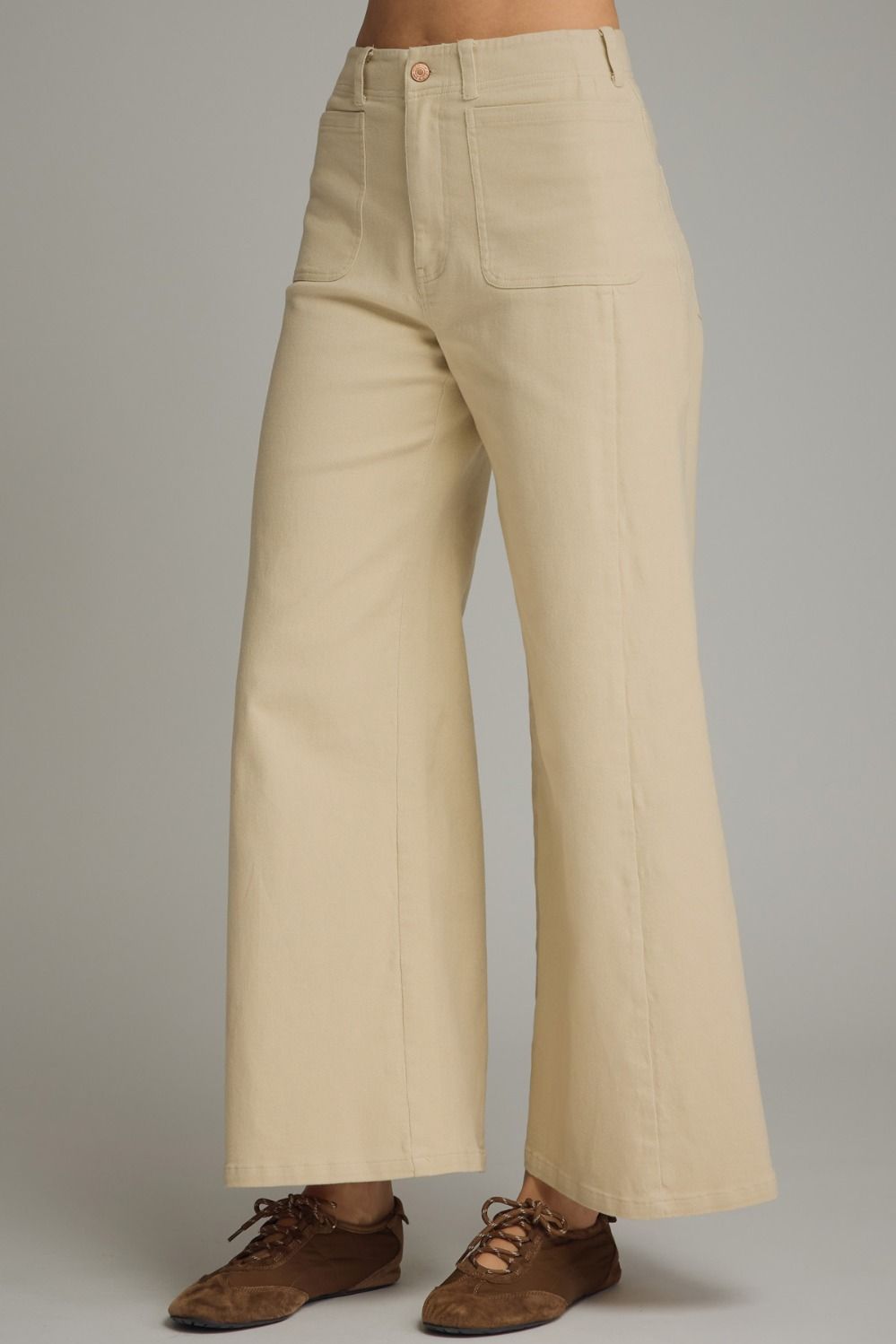 Off White Wide Leg Pants