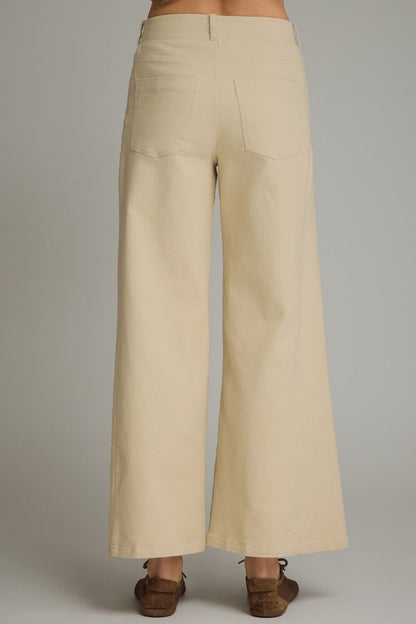 Off White Wide Leg Pants