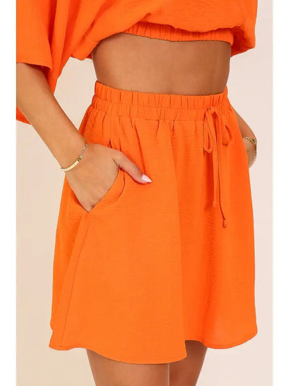 Game Day Airflow Elastic Waist Skirt - Simply Pink Boutique