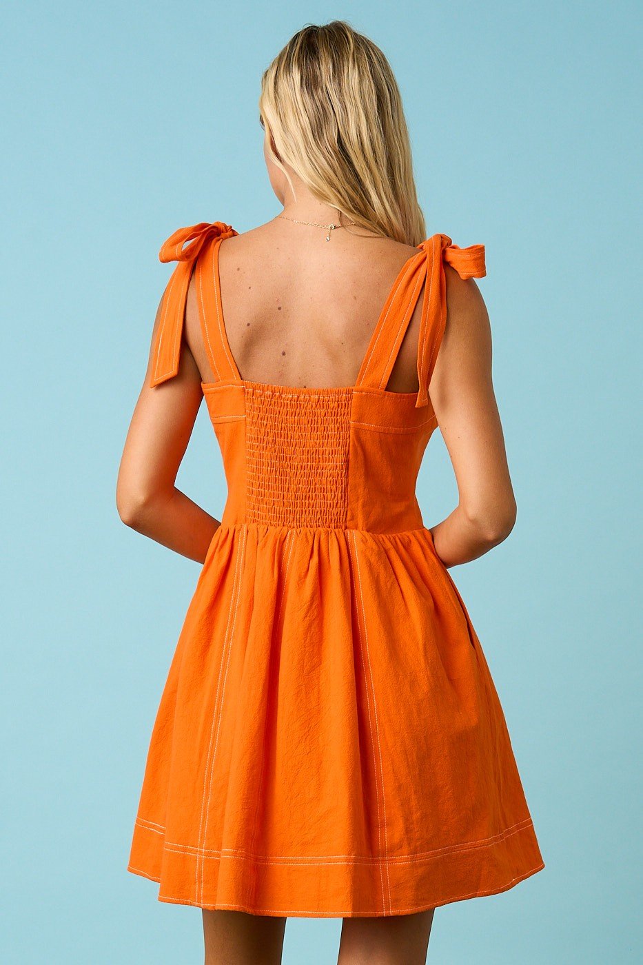 Game Day Mini Dress - Orange - Simply Pink Boutique