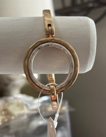 Gold/silver round face bracelet - Simply Pink Boutique