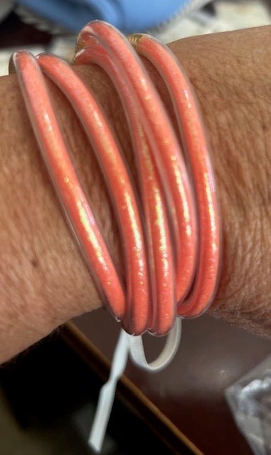 Orange Bangle Braclets - Simply Pink Boutique