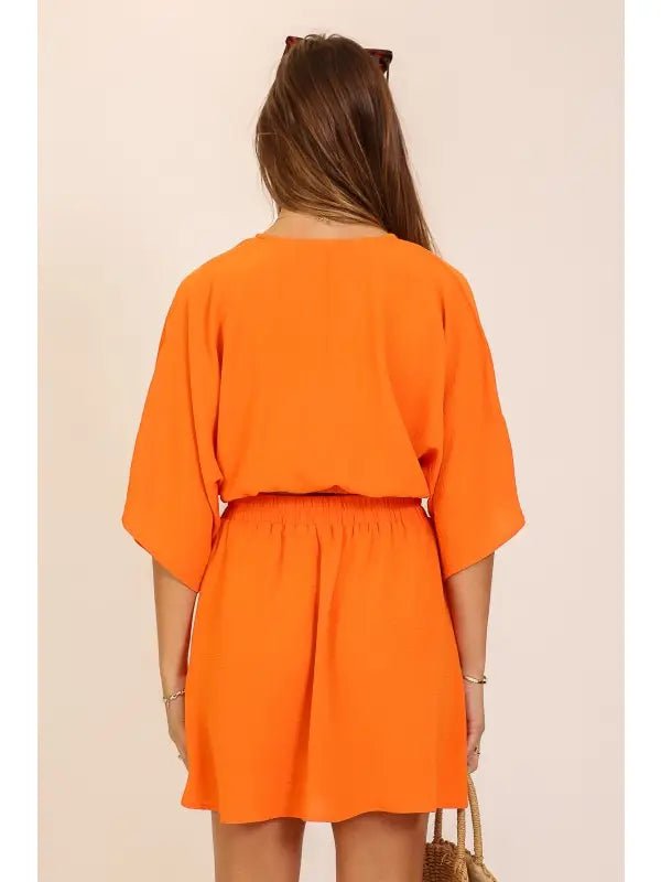 Orange Surplice Airflow Top - Simply Pink Boutique