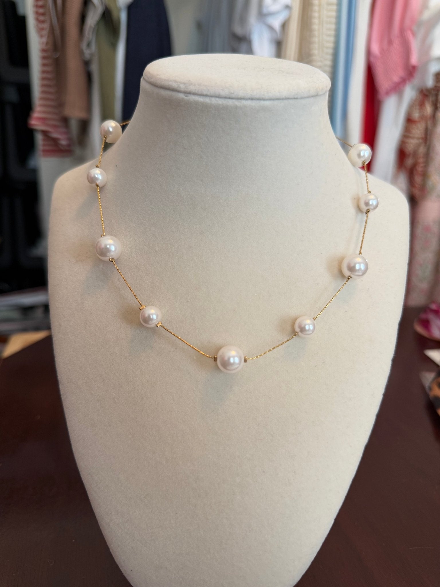 Pearl & Gold Necklace - Simply Pink Boutique