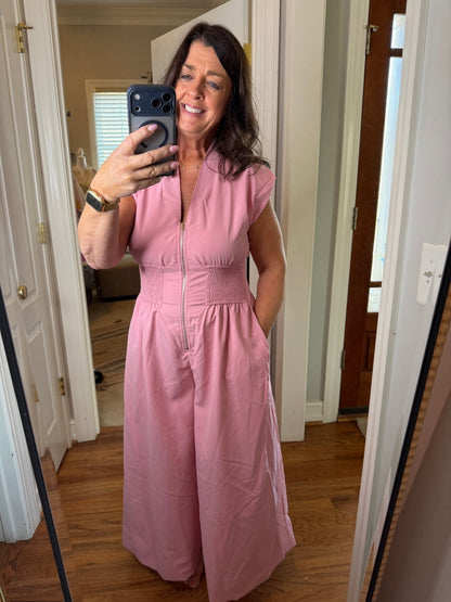 Pink Jumpsuit - Simply Pink Boutique