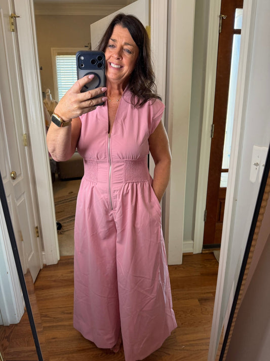 Pink Jumpsuit - Simply Pink Boutique