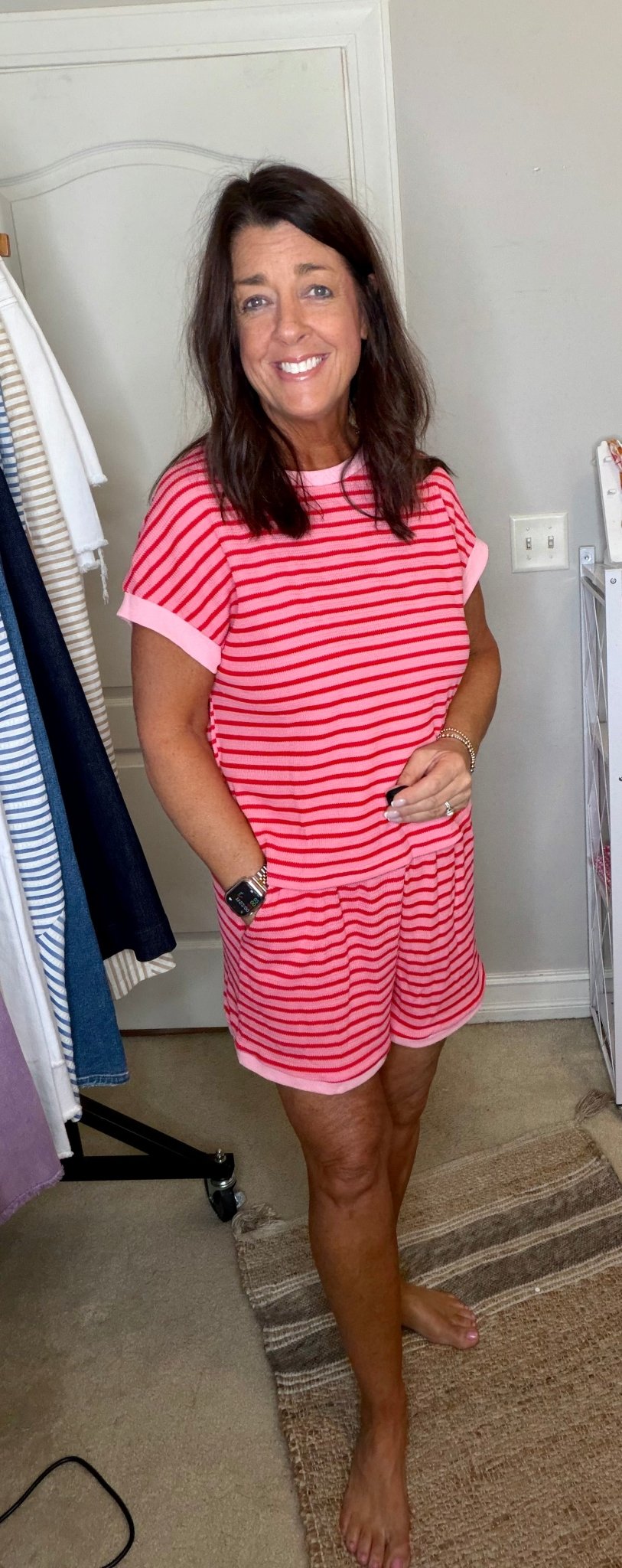 Pink & Red Two Piece Set - Simply Pink Boutique