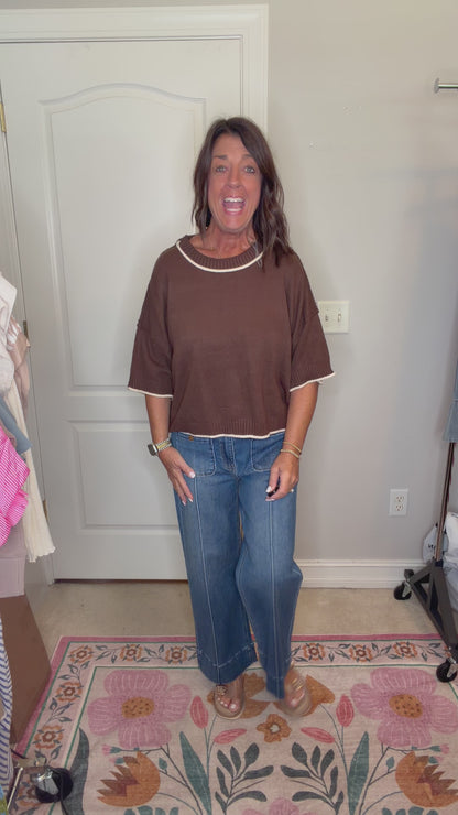 The Betsy Brown Sweater Top
