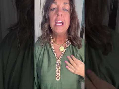 Olive Balloon Sleeve Blouse