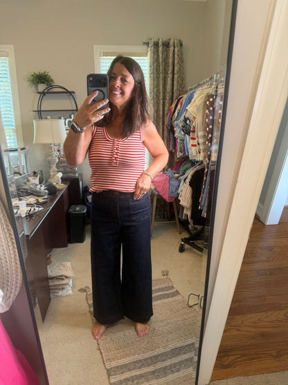 Red Stripe Tank Top - Simply Pink Boutique