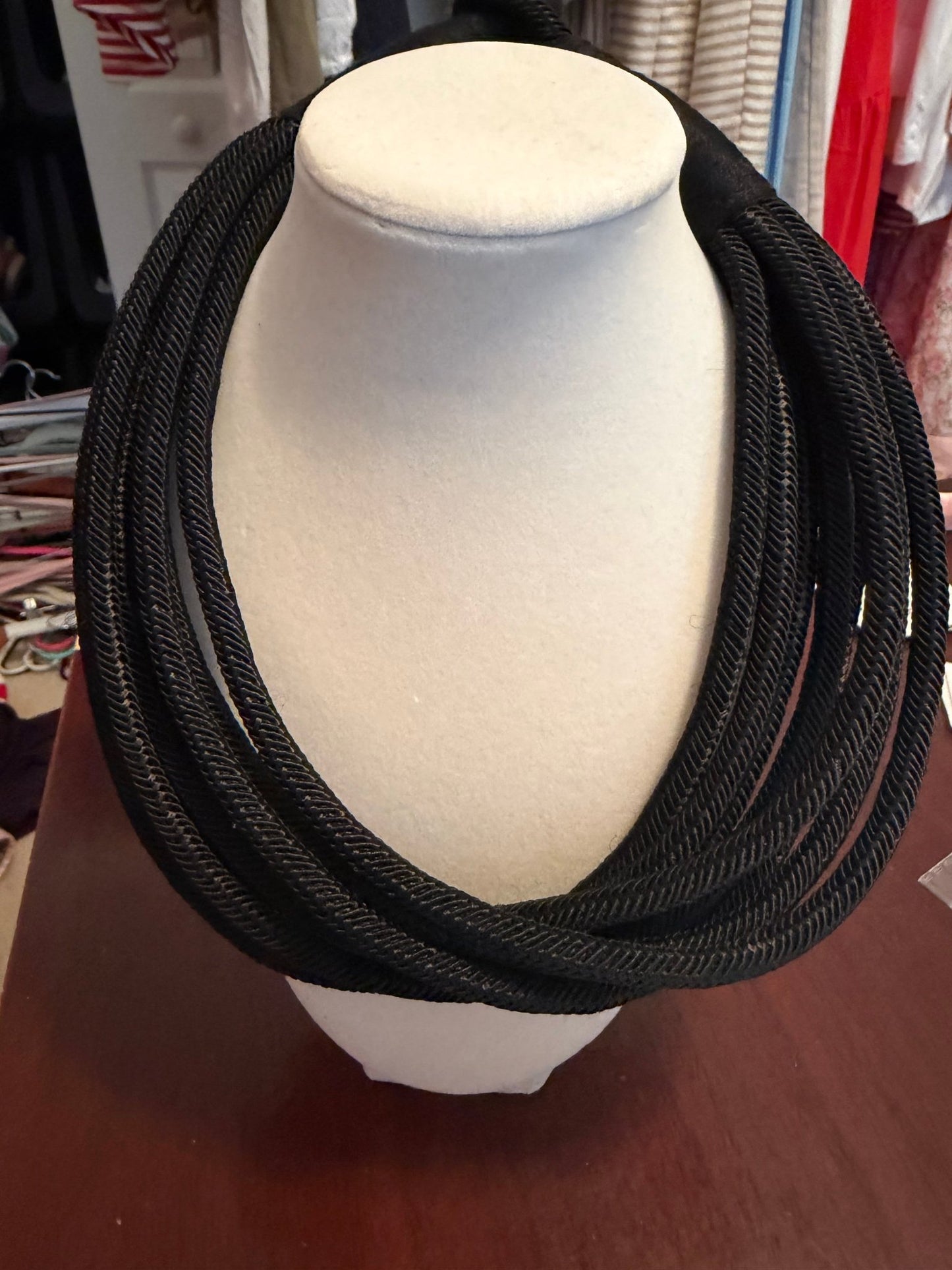 Rope Necklace - Black - Simply Pink Boutique