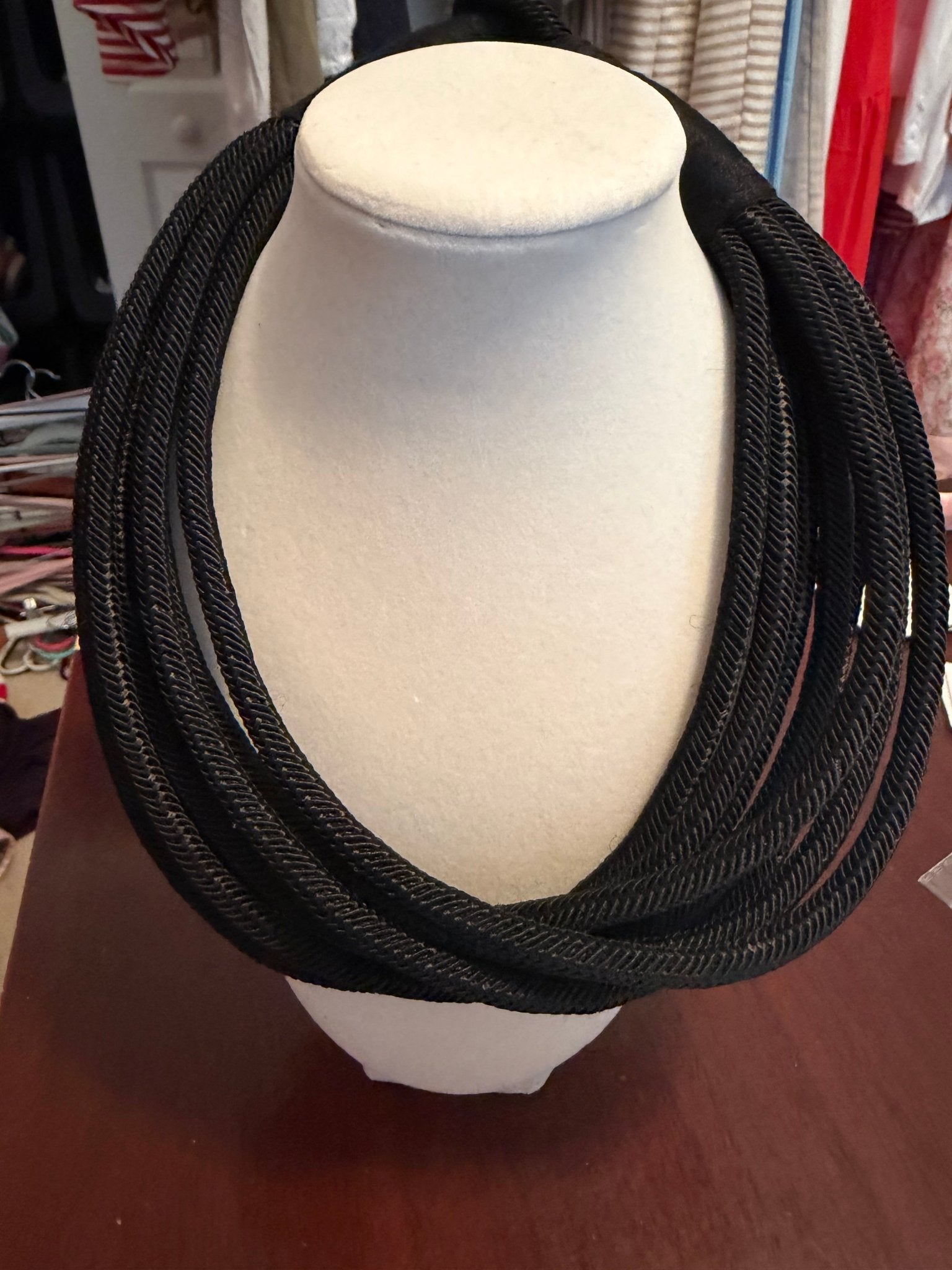 Rope Necklace - Black - Simply Pink Boutique