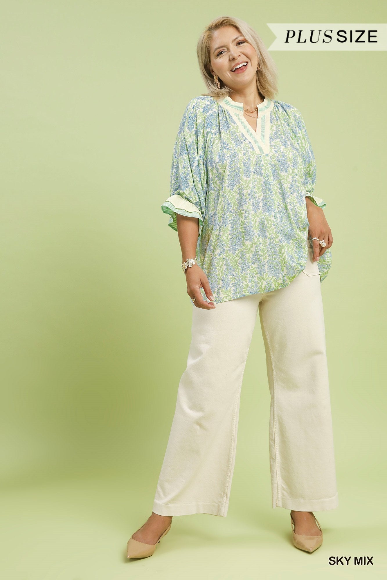 Spring Burst V Neck Top - Simply Pink Boutique
