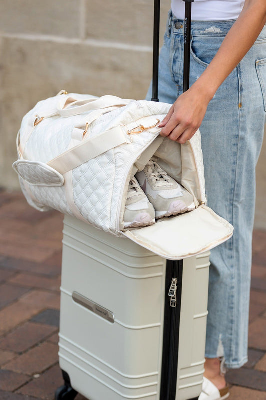 Travel Weekender Bag French Blue & Black - Simply Pink Boutique