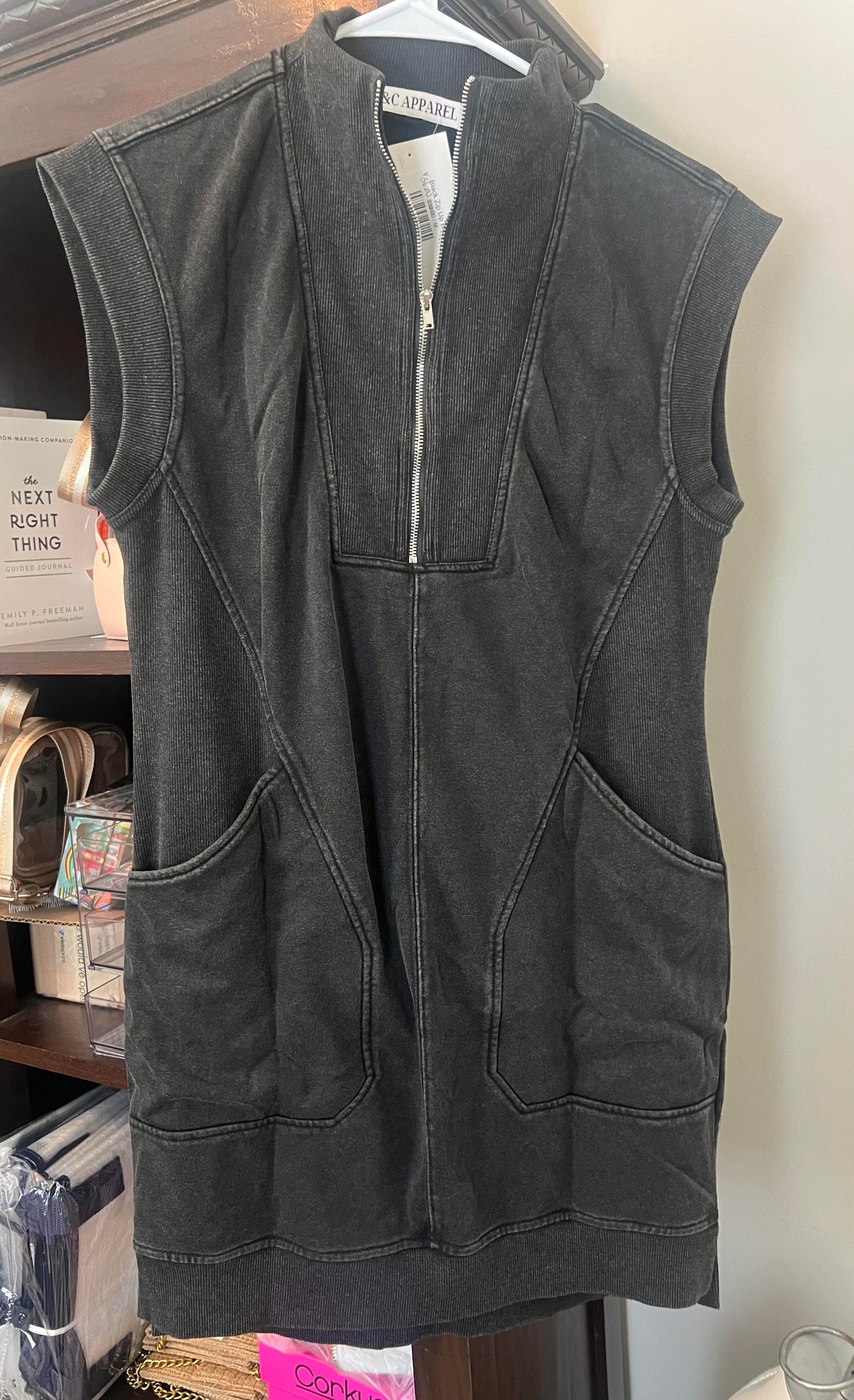 Black Zip Up Dress